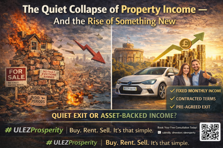 Property income decline compared with asset-backed vehicle income
